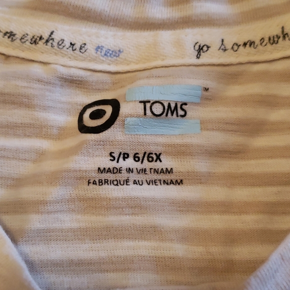 Last chance Toms tan shirt sz 6 - Picture 4 of 7
